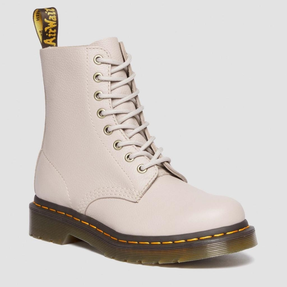 Dr. "Doc" Marten's 1460 Pascal Boots Virgina Vintage Taupe US Women's Size 11
